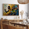 vibrant world experimental art striking poster bold green gray tones modern touch space unique print ideal gift lovers sizes A4 cm A0