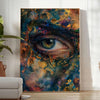 stunning experimental art poster dynamic blend green gray hues unique gift stylish wall piece space various sizes A4 cm A0 walls captivating artwork today