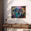 creativity experimental art poster intriguing gray green hues distinctive piece wall unique gift artwork modern flair space frame decor needs