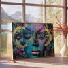 creativity experimental art poster intriguing gray green hues distinctive piece wall unique gift artwork modern flair space frame decor needs