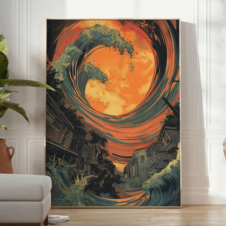 Experimental Art Wall Print Travel Poster High Quality Frame Premium Print Home Decor Color