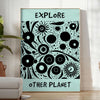 imagination Explore Other Planets modern art poster stunning black blue backdrop wall unique gift lover eye print artwork piece