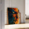 captivating world expressionism stunning black orange poster bold touch space artwork thoughtful gift various sizes A4 cm A0 wall art collection today