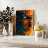 captivating world expressionism stunning black orange poster bold touch space artwork thoughtful gift various sizes A4 cm A0 wall art collection today