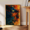 captivating world expressionism stunning black orange poster bold touch space artwork thoughtful gift various sizes A4 cm A0 wall art collection today