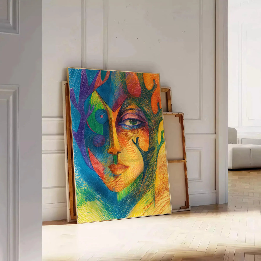 Expressionism Art Wall Art 3 Travel Poster High Quality Frame Premium Print Home Decor Color