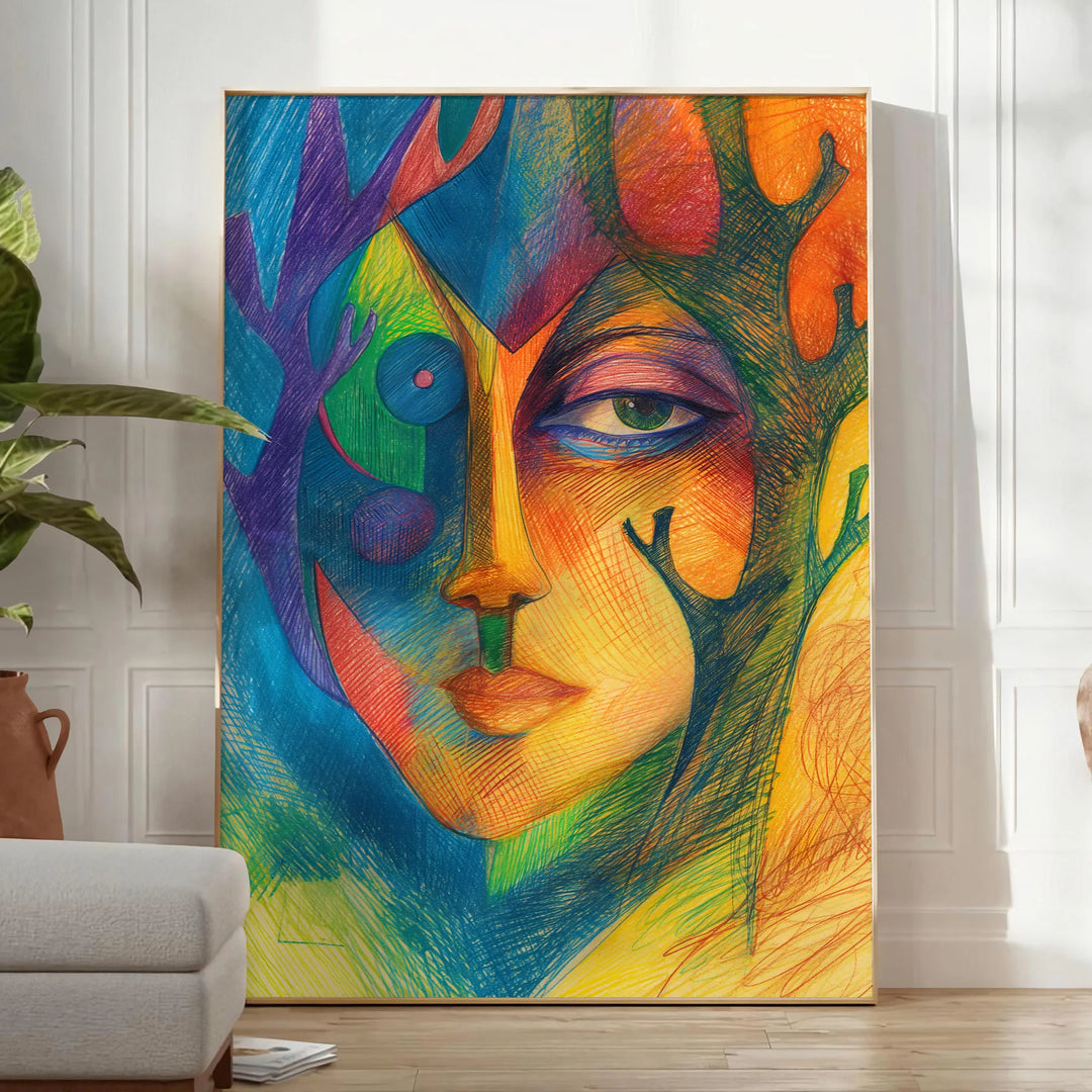 Expressionism Art Wall Art 3 Travel Poster High Quality Frame Premium Print Home Decor Color