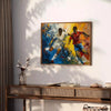 space expressionism art poster shades gray blue unique piece wall perfect gift depth emotion room framed print unframed artwork