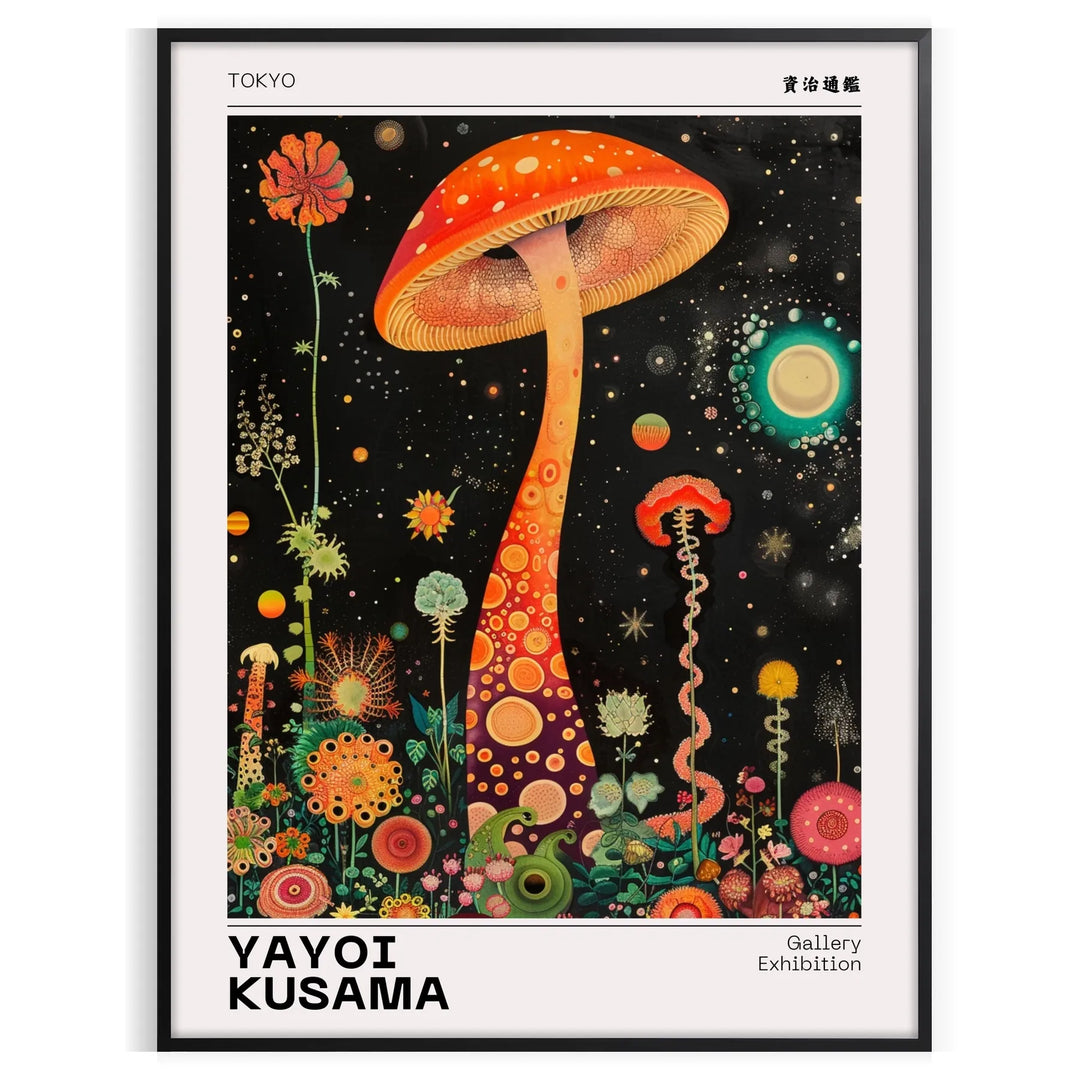 Eyes Yayoi Kusama Poster Travel Poster High Quality Frame Premium Print Home Decor Color