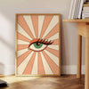 space captivating Eyes Colors poster warm brown orange hues wall art thoughtful gift print charm depth room various sizes A4 cm A0 decor today