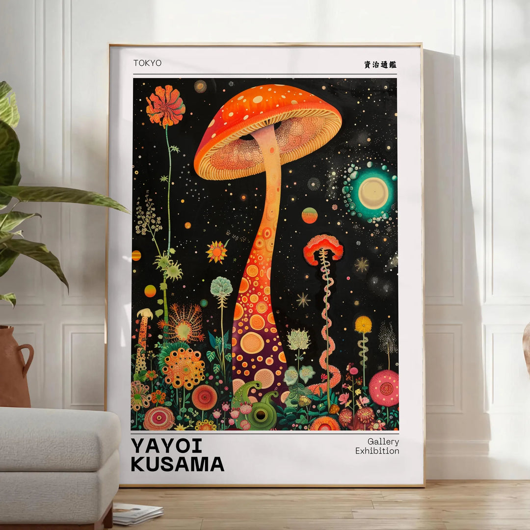 Eyes Yayoi Kusama Poster Travel Poster High Quality Frame Premium Print Home Decor Color