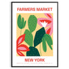 space vibrant Farmer Market Botanical Poster greens rich oranges fresh organic feel decor wall art thoughtful gift artwork natural touch sizes A4 cm A0