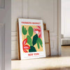 space vibrant Farmer Market Botanical Poster greens rich oranges fresh organic feel decor wall art thoughtful gift artwork natural touch sizes A4 cm A0