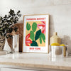 space vibrant Farmer Market Botanical Poster greens rich oranges fresh organic feel decor wall art thoughtful gift artwork natural touch sizes A4 cm A0