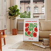 charm vintage botanical prints farmer market poster vibrant green red hues wall art thoughtful gift artwork fresh touch space sizes A4 cm A0