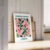 vibrant essence farmer market space stunning poster lush greens warm oranges artwork perfect unique gift accent wall art unframed formats ideal print nature lovers