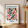 vibrant essence farmer market space stunning poster lush greens warm oranges artwork perfect unique gift accent wall art unframed formats ideal print nature lovers