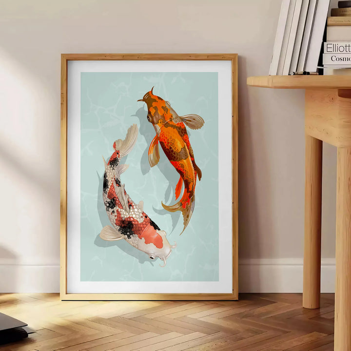 Fish Animal Poster Travel Poster High Quality Frame Premium Print Home Decor Color