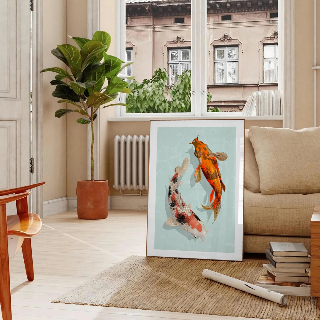 Fish Animal Poster Travel Poster High Quality Frame Premium Print Home Decor Color