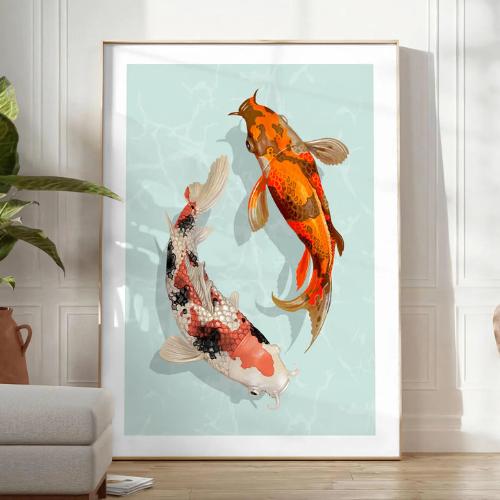 Fish Animal Poster Travel Poster High Quality Frame Premium Print Home Decor Color