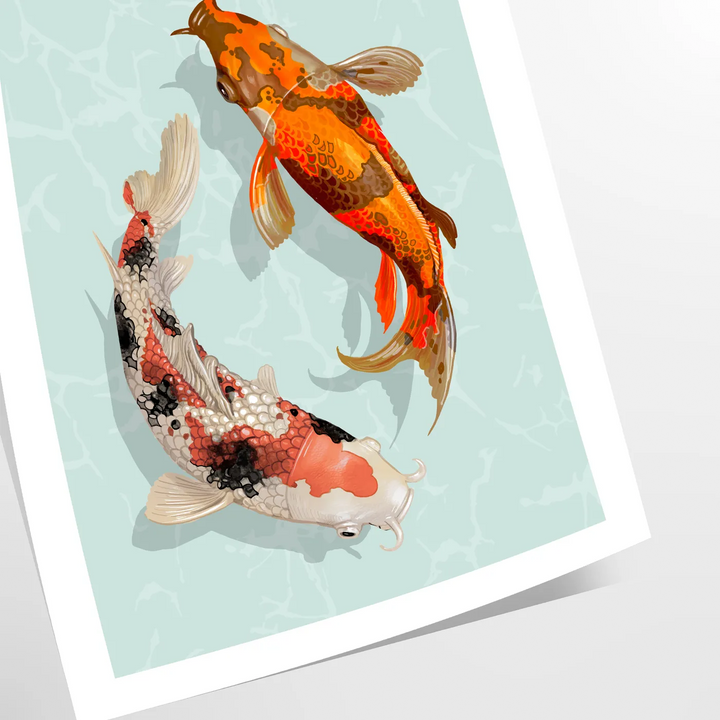 Fish Animal Poster Travel Poster High Quality Frame Premium Print Home Decor Color