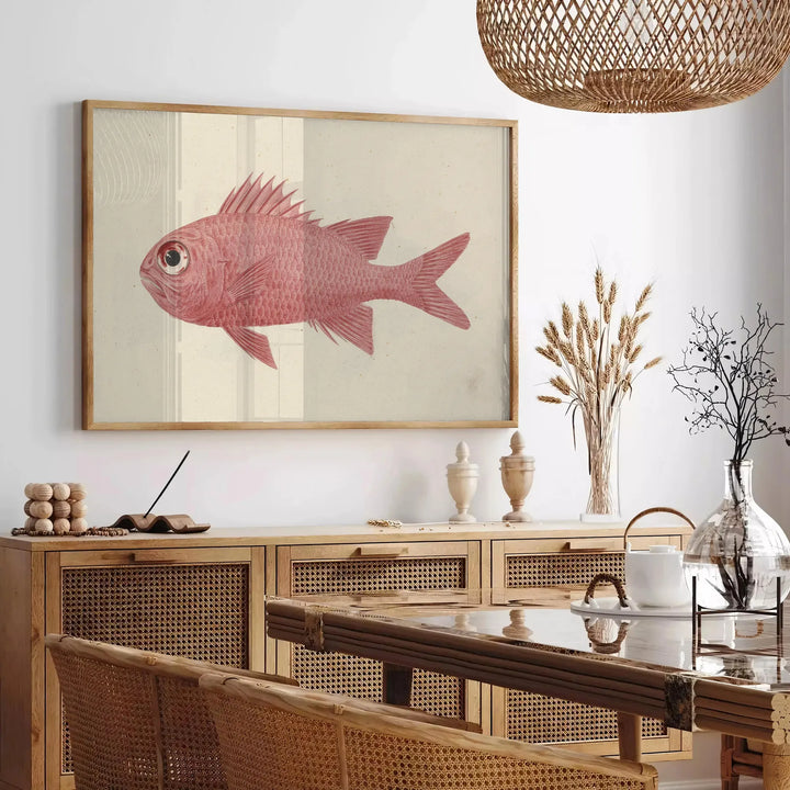 Fish Animal Wall Print Travel Poster High Quality Frame Premium Print Home Decor Color