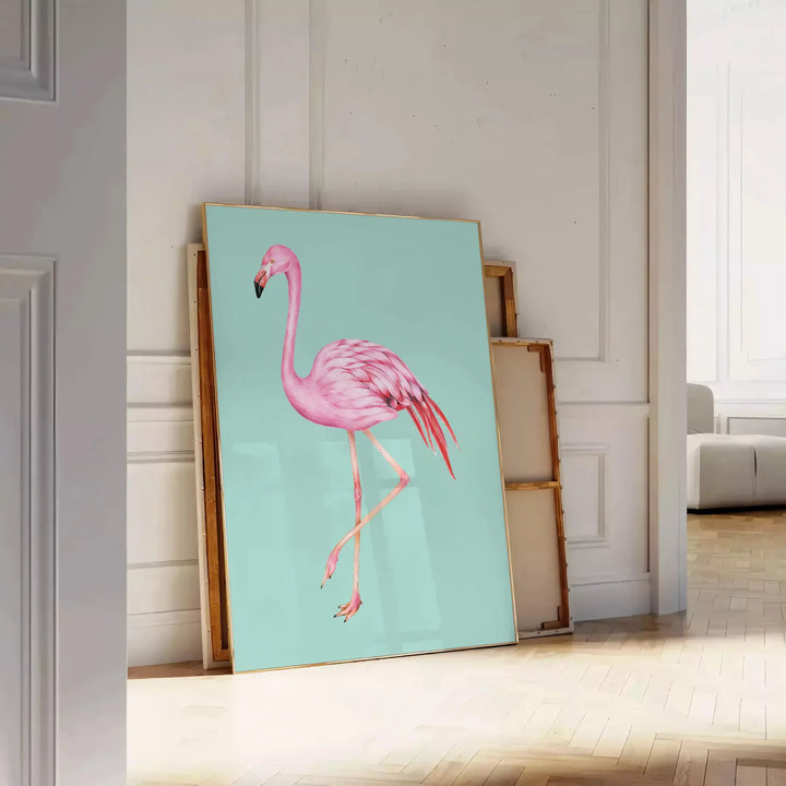 Flamingo Animal Art Print Travel Poster High Quality Frame Premium Print Home Decor Color