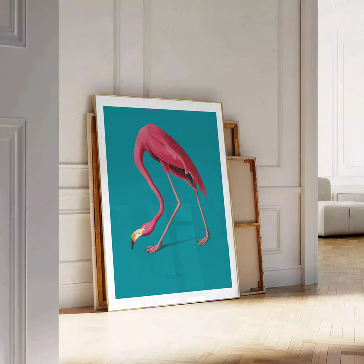 Flamingo Animal Art Travel Poster High Quality Frame Premium Print Home Decor Color