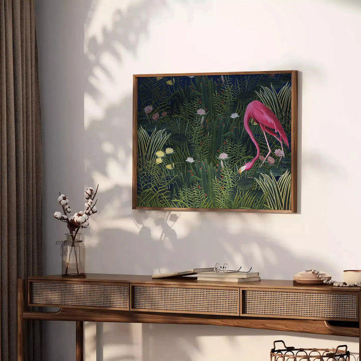 Flamingo Animal Print Travel Poster High Quality Frame Premium Print Home Decor Color