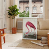 space enchanting Flamingo Wildlife poster elegant flamingos serene gray green backdrop exquisite wall art perfect gift nature lovers home stunning print available
