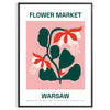 space Flower Market Blossom Art Poster vibrant green orange hues charm color room stunning wall ideal gift sizes Letter Medium Large way A0