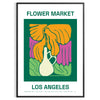 space vibrant Flower Market Poster lush botanical designs green red hues wall art thoughtful gift print essence sizes A4 cm A0