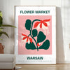 space Flower Market Blossom Art Poster vibrant green orange hues charm color room stunning wall ideal gift sizes Letter Medium Large way A0