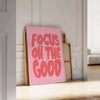 space motivational poster positivity vibrant orange red hues wall art perfect room thoughtful gift occasion various sizes A4 cm A0