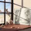 space nature splendor forest field poster rich orange gray hues wall art tranquility elegance unique gift stunning addition home decor artwork today