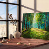space stunning Forest Field poster vibrant shades green blue gift elegant wall art captivating print touch nature room various sizes A4 cm A0