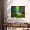space stunning Forest Field poster vibrant shades green blue gift elegant wall art captivating print touch nature room various sizes A4 cm A0