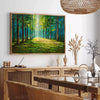 space stunning Forest Field poster vibrant shades green blue gift elegant wall art captivating print touch nature room various sizes A4 cm A0