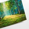 space stunning Forest Field poster vibrant shades green blue gift elegant wall art captivating print touch nature room various sizes A4 cm A0