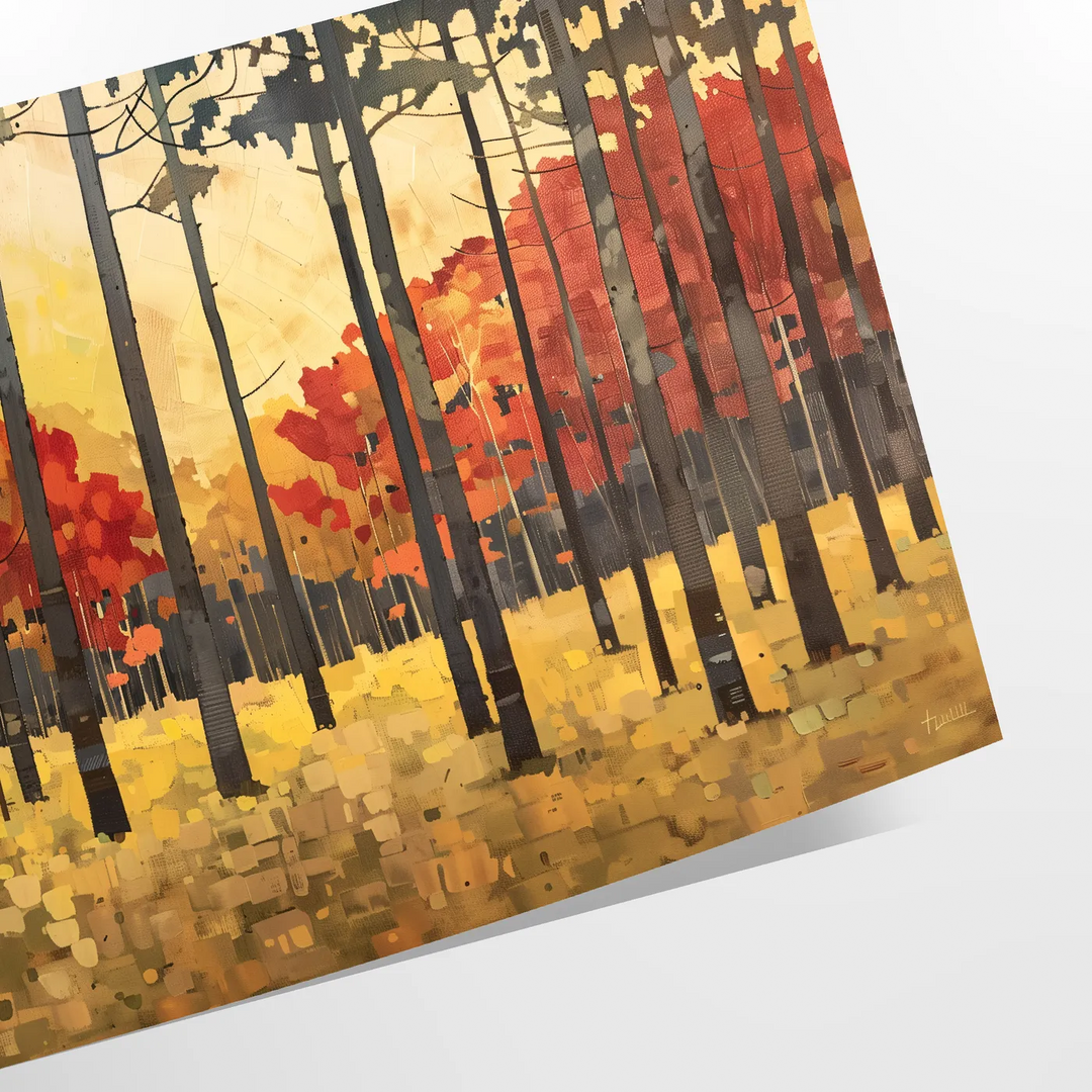 Forest Field Print Travel Poster High Quality Frame Premium Print Home Decor Color