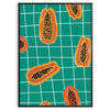 kitchen stunning fruit poster vibrant black orange hues wall art unique gift bold artwork decor lively atmosphere available multiple sizes A4 cm A0