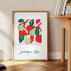 vibrant Fruit 3 poster stunning blend green red hues space wall art thoughtful gift artwork fresh touch home office decor sizes A4 cm A0