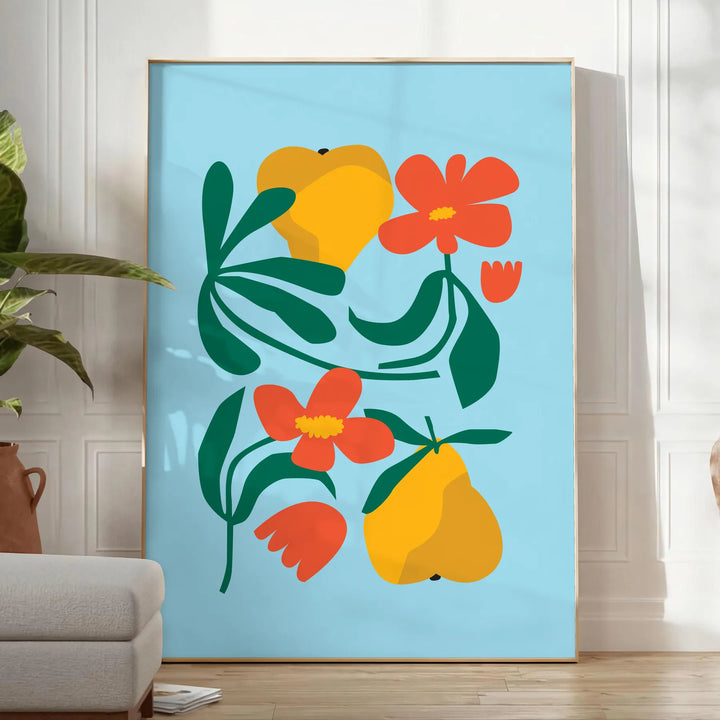 Fruit 4 Art Travel Poster High Quality Frame Premium Print Home Decor Color