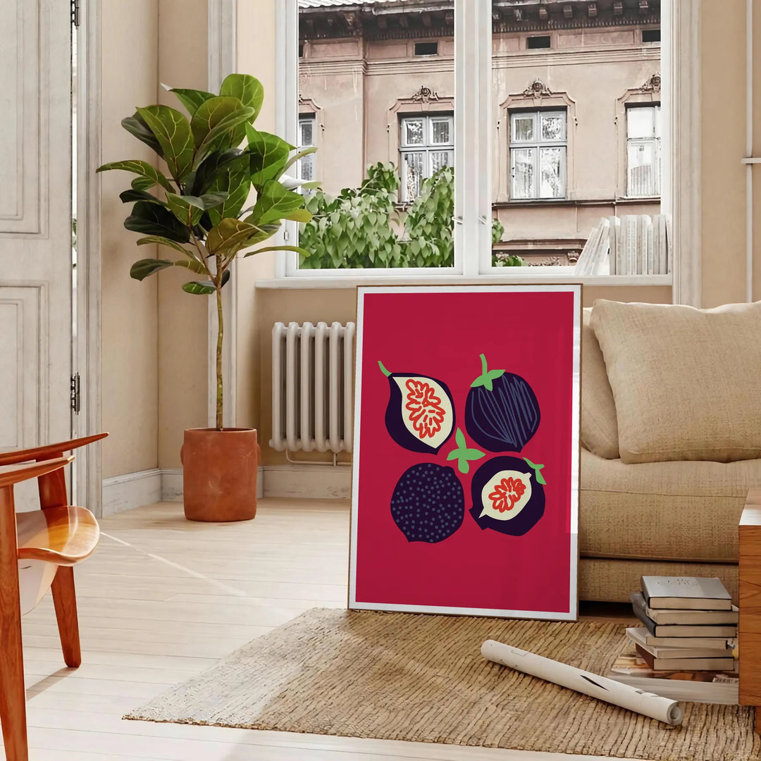 Fruit 5 Art Travel Poster High Quality Frame Premium Print Home Decor Color