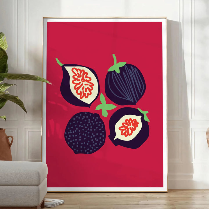 Fruit 5 Art Travel Poster High Quality Frame Premium Print Home Decor Color