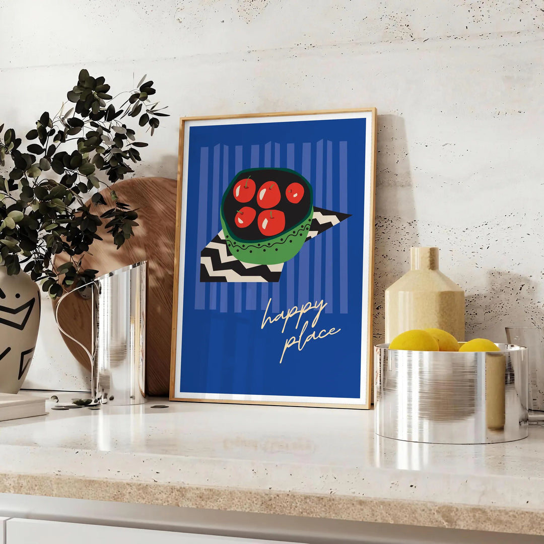 Fruit 7 Art Print Travel Poster High Quality Frame Premium Print Home Decor Color