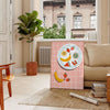 space Fruit Kitchen Art Poster vibrant orange subtle gray eye wall fresh touch dining area unique gift personal decor accent unframed options today