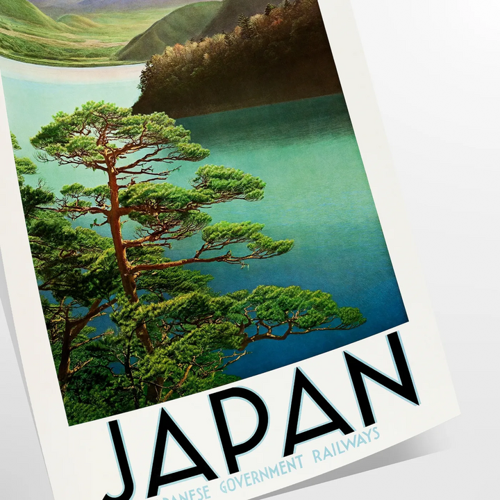 Fuiji Japan Travel Poster Print Travel Poster High Quality Frame Premium Print Home Decor Color