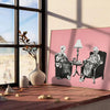 touch fun space captivating gray black graphic poster unique piece wall art thoughtful gift artwork room atmosphere multiple sizes A4 cm A0
