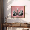 touch fun space captivating gray black graphic poster unique piece wall art thoughtful gift artwork room atmosphere multiple sizes A4 cm A0